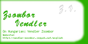 zsombor vendler business card